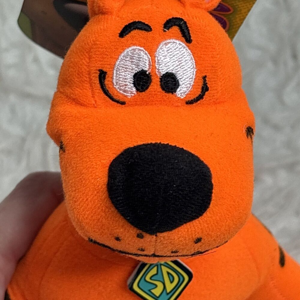 βNWTβ ~Scooby-Doo Fluorescent Plush Neon Orange Toy Factory 9" Halloween π ~ β - Picture 14 of 16